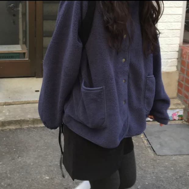 FIND 비스코 fleece jumper 후리스 네이비 navy