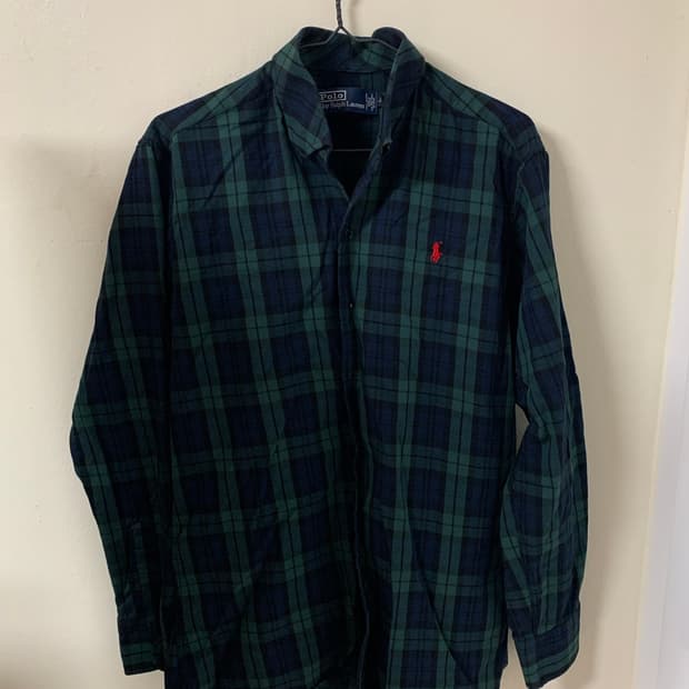 폴로 빈티지 체크 셔츠