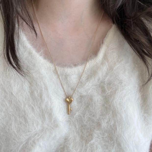 SALTED 하트 열쇠 목걸이