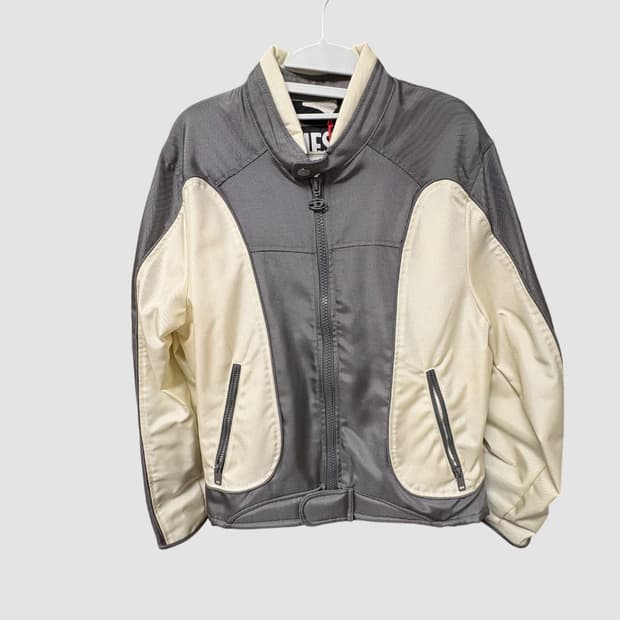 디젤 J-블링크 바이커 레이싱자켓 그레이