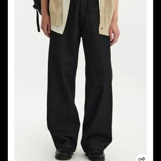 Youth Structured wide denim pants M