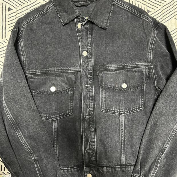 (m) 자라 흑청자켓