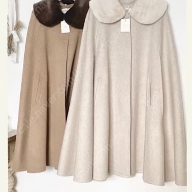 미미부티크 케이프 코트 브라운 새상품