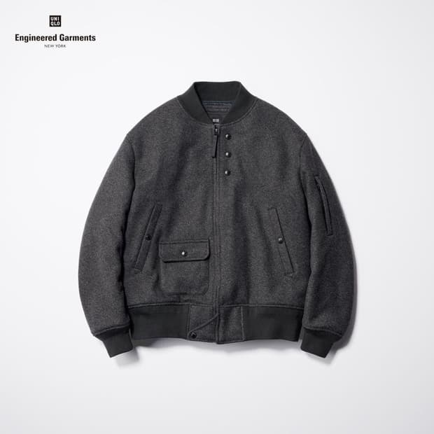 유니클로 엔지니어드가먼츠 콜라보 쇼트블루종 다크그레이 M사이즈