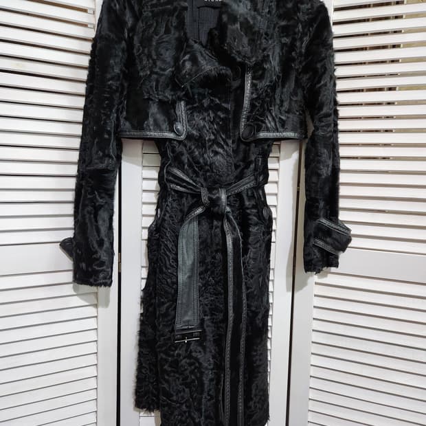 미샤 양털 양가죽 코트M