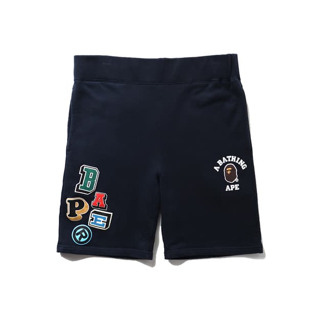A BATHING APE Multi Fonts Sweat Shorts