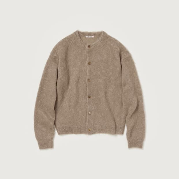 오라리 24fw 모헤어 가디건 5사이즈