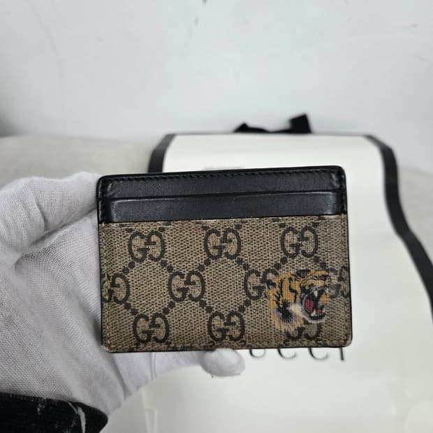 [보증서 정품] 구찌 타이거 카드지갑