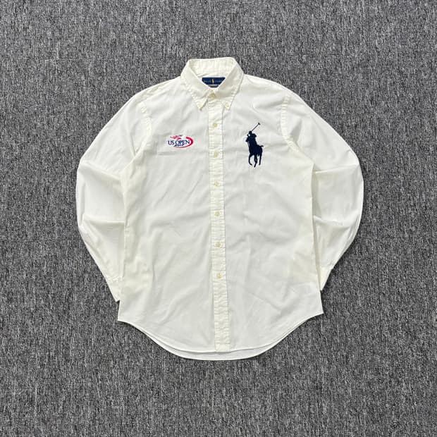 폴로 랄프로렌 빅포니 US OPEN 에디션 화이트 셔츠 S