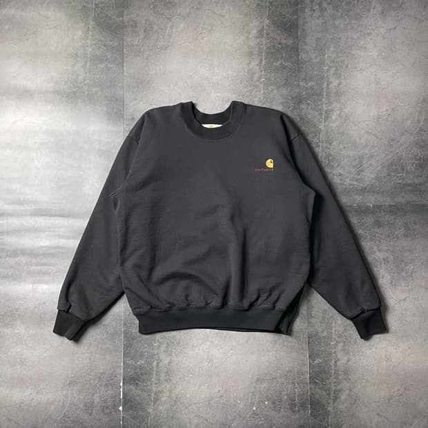 CARHARTT 칼하트 빈티지 네이비 맨투맨 A00871