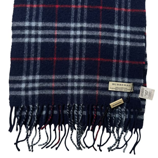 (새상품) 버버리 램스울 체크 머플러 목도리