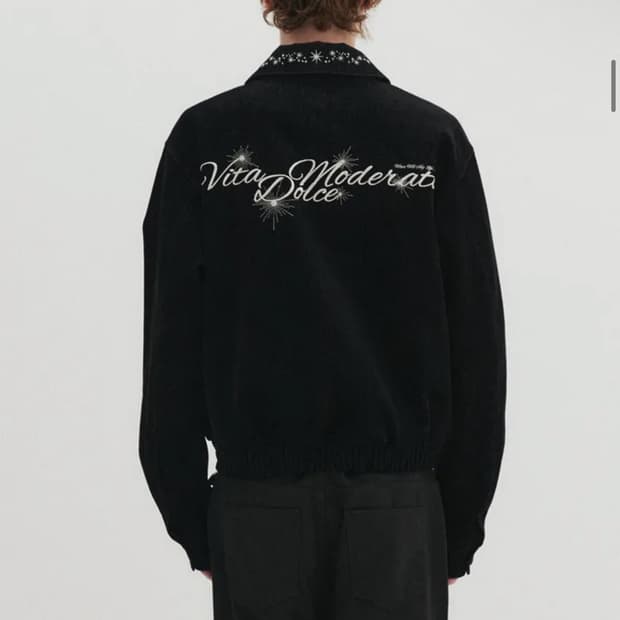 새상품)디앤에스알 DNSR 엠브로이드 벨벳데님자켓 정가 249,000원