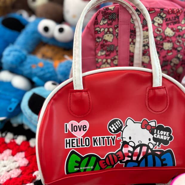 Vintage Red Hello Kitty Bag