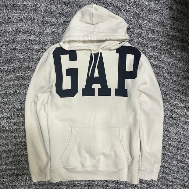 (M) 갭 GAP 로고 후드티 아이보리