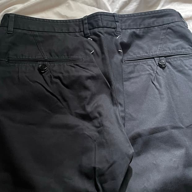 마르지엘라 레귤러 코튼 팬츠