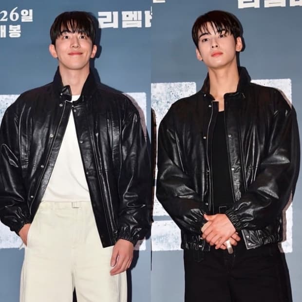 [M] 르메르 22FW 크링클드 레더 블루종 자켓