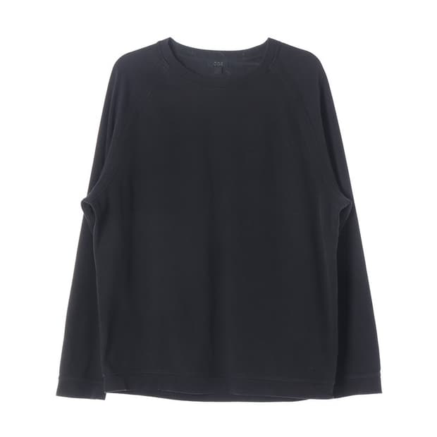 COS 래글런 코튼 혼방 스웨트셔츠 블랙