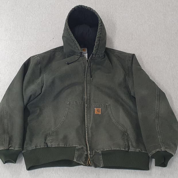 칼하트 j130 MOS 샌드스톤 액티브 후드 자켓 xxl