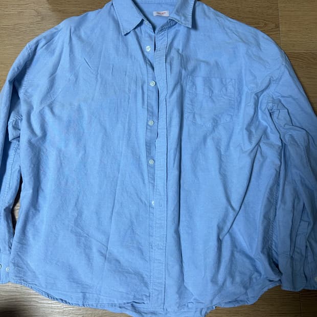 테이크이지 솔리드 옥스포드 오버셔츠(스카이블루)