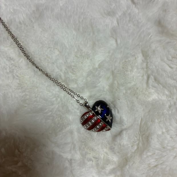 USA 하트 성조기 목걸이🇺🇸