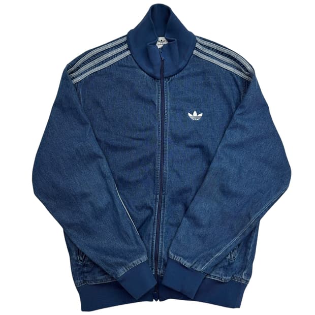 아디다스 아디컬러 데님 파이어버드 트랙탑 자켓 M