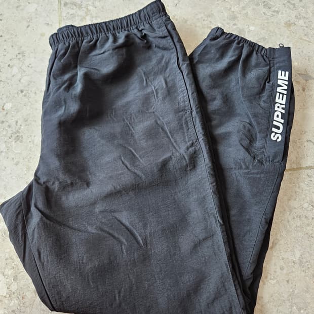 [M]슈프림 웜업 팬츠 블랙