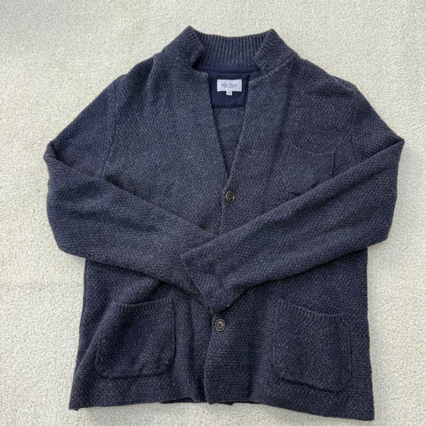 [100] 시리즈 네이비 모직 자켓 1223T1