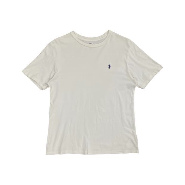 Polo Ralph Lauren 베이직 로고 자수 코튼 반팔 티셔츠
