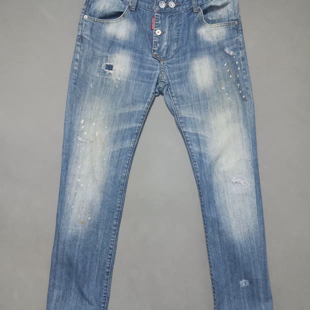 [34] 디스퀘어드2 손수건 크롭진 청바지