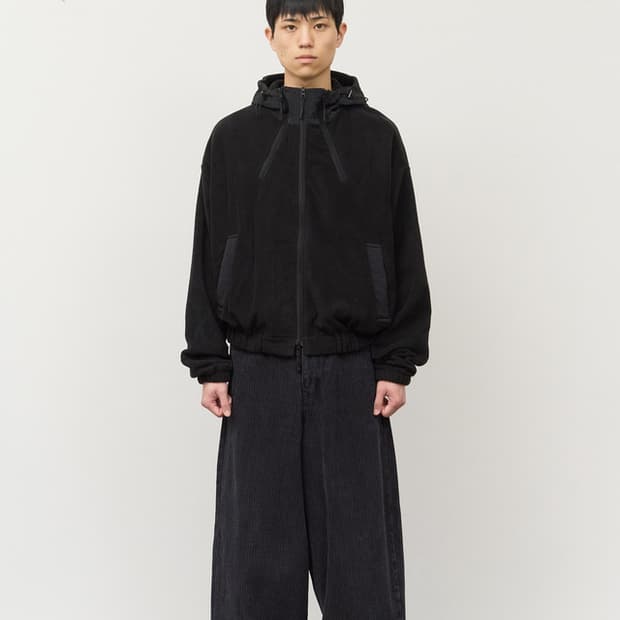 Cropped Fleece Jacket 블랙