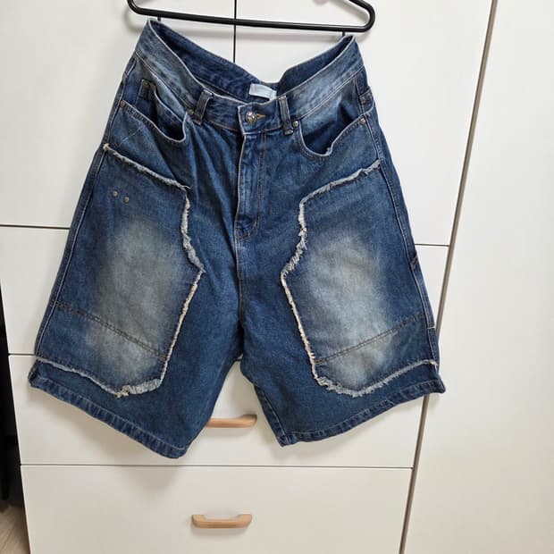 데님 버뮤다팬츠 L사이즈