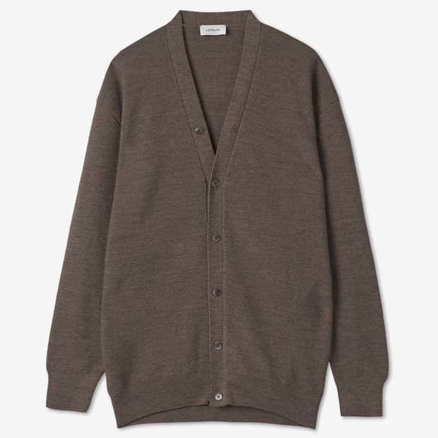 르메르 메리노 블렌드 가디건 모스그린멜란지 / XL