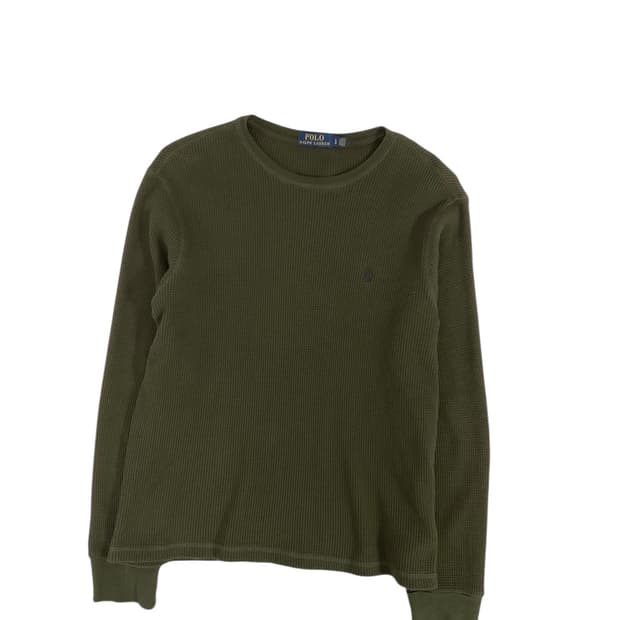 폴로 와플 카키 롱 슬리브리스 (womanL)