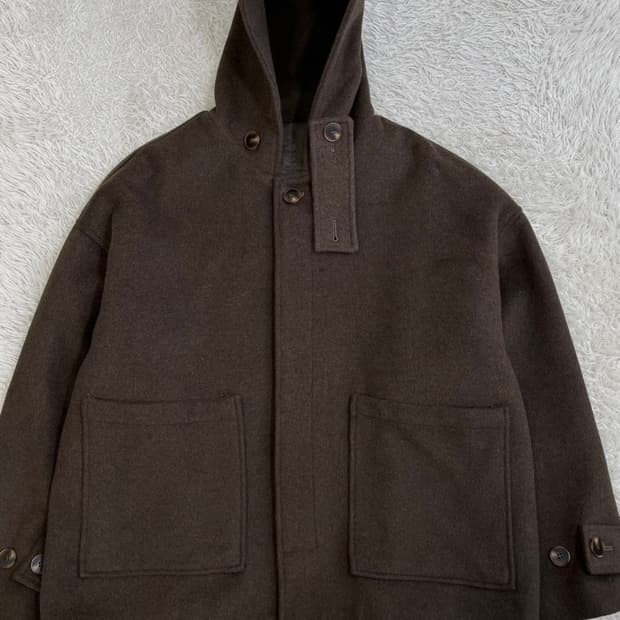 라퍼지스토어 울 후디 숏 코트/#3243