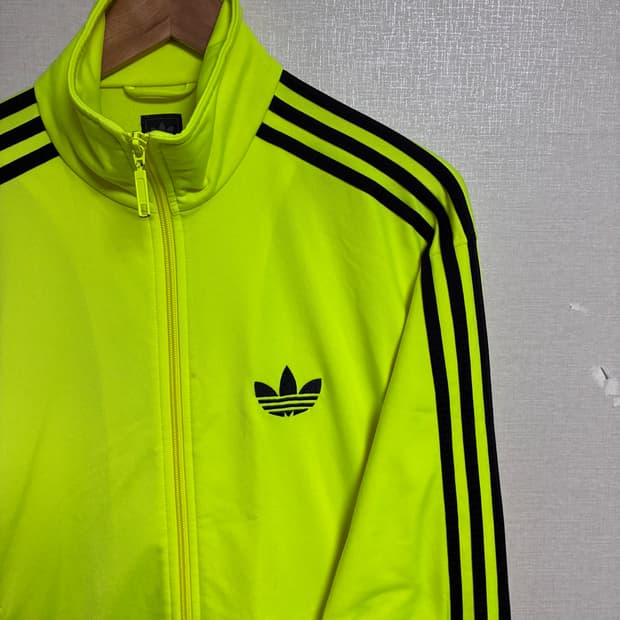 빈티지 아디다스 파이어버드 져지 옐로우 L