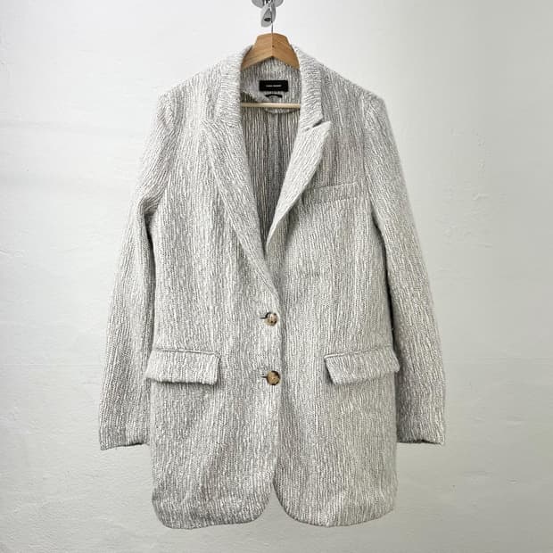 이자벨 마랑 그레이 알파카 싱글 블레이져 