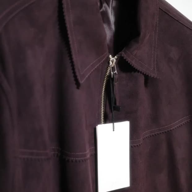 유스 Faux Suede jacket Deep Purple L