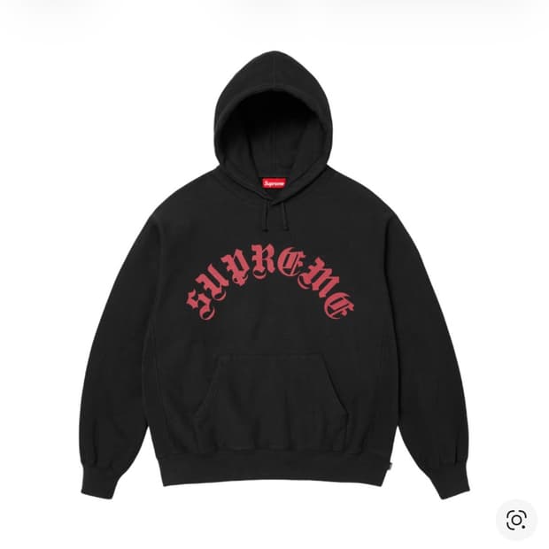 슈프림 프린티드 아크 후드 스웨트셔츠 블랙 M