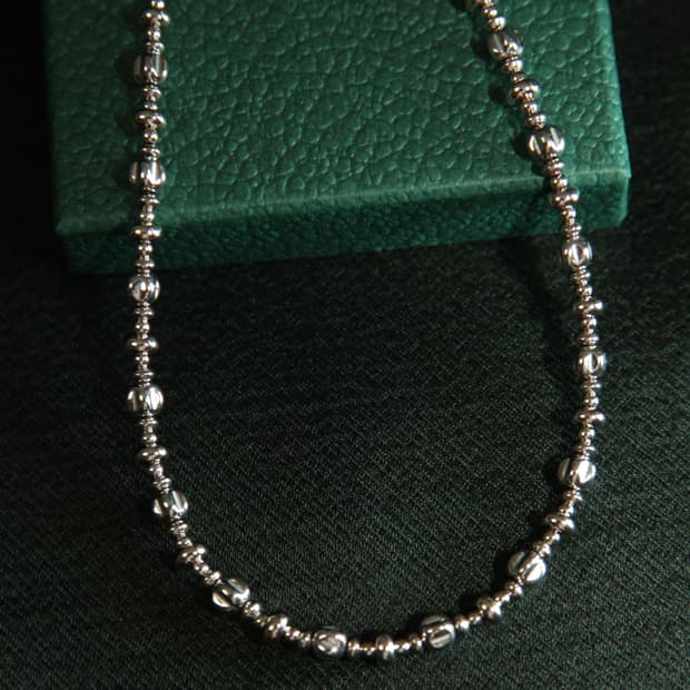 CASIOPEIA UFO Meteor 스타 해마타이트 크롬 네크리스