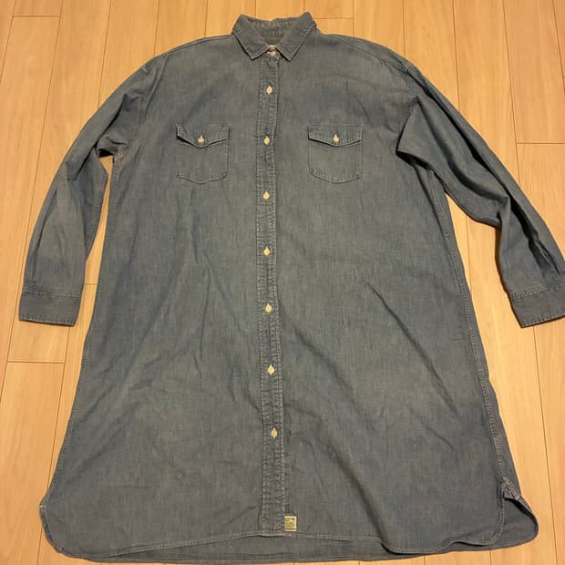 오어슬로우(orSlow) 롱 데님 워크 셔츠 / 원피스