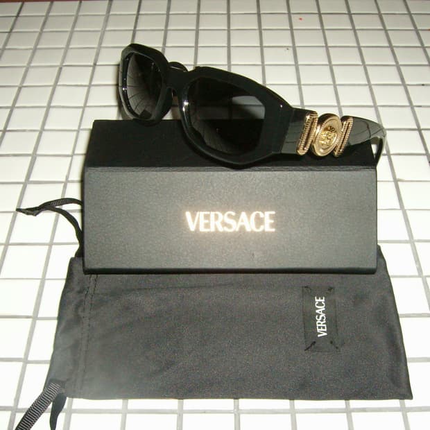 Versace Gold Medusa Biggie Sunglasses