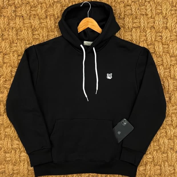 키츠네 블랙헤드 패치 후드