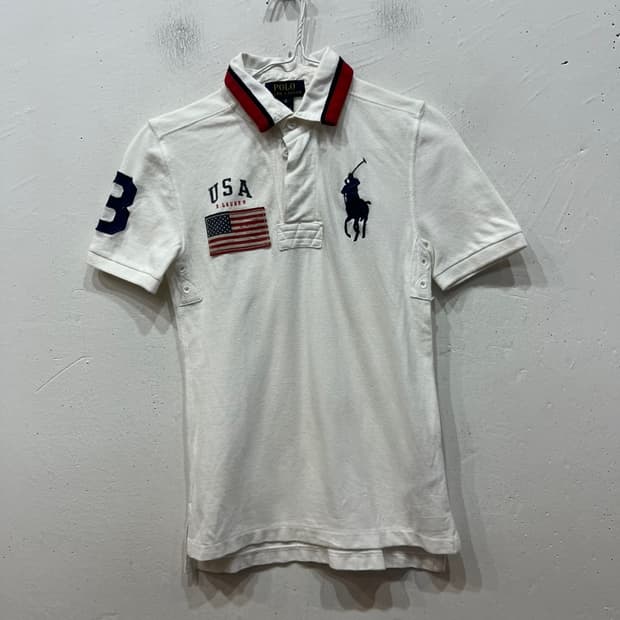 폴로랄프로렌 키즈 USA 성조기 빅로고 반팔 카라티
