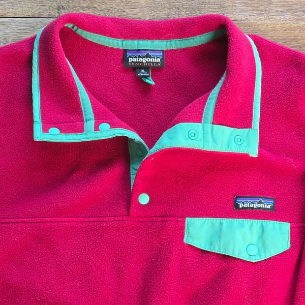 파타고니아 신칠라 스냅티 핑크 민트 XL 라이트웨이트