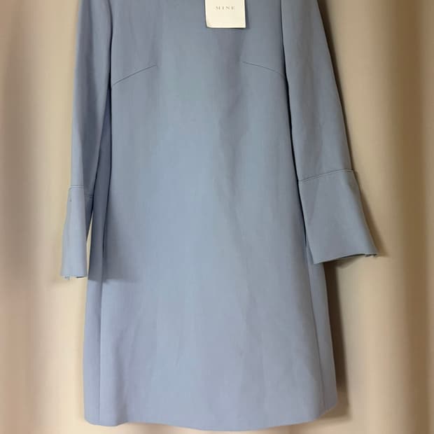 MINE(마인) 하늘색 플리츠 원피스