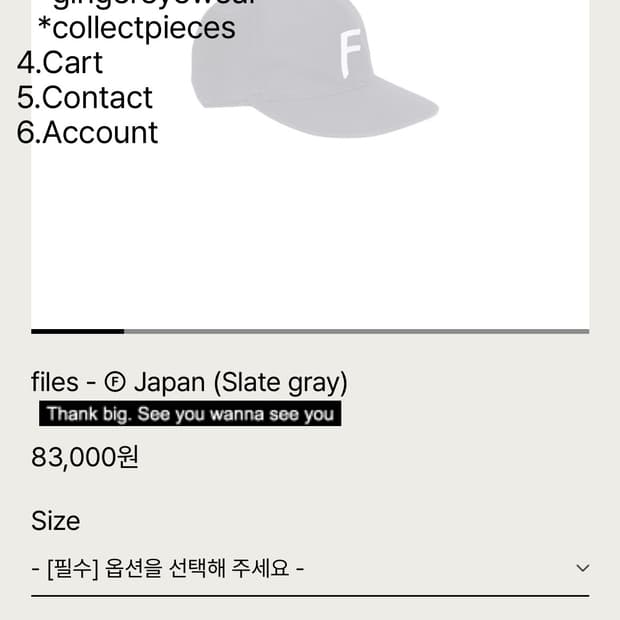 테프스토어즈 볼캡 L사이즈