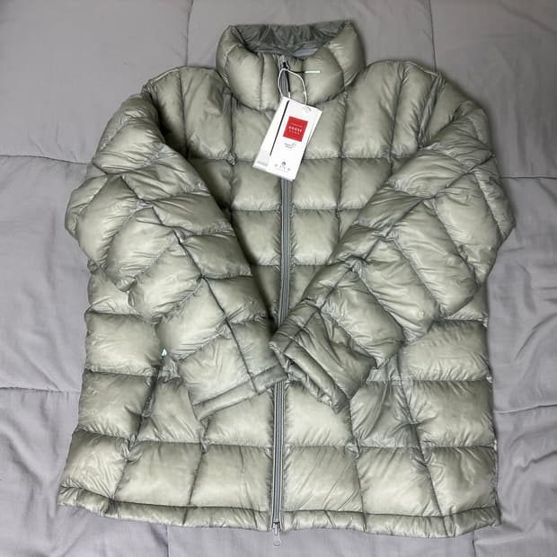 999휴머니티 모듈러 구스다운 경량패딩 라이트그레이 3사이즈 미착용 새제