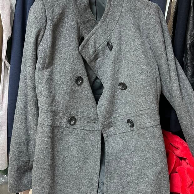 일본 빈티지 코트 회색 