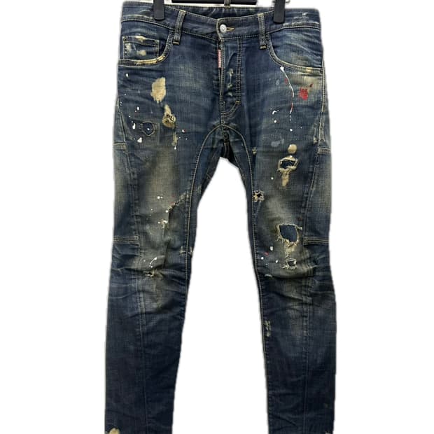 디스퀘어드2 데미지 빈티지 청바지