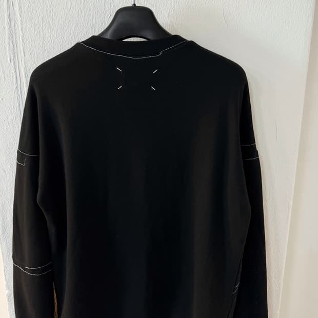 메종 마르지엘라 스티치 맨투맨 스웻셔츠 